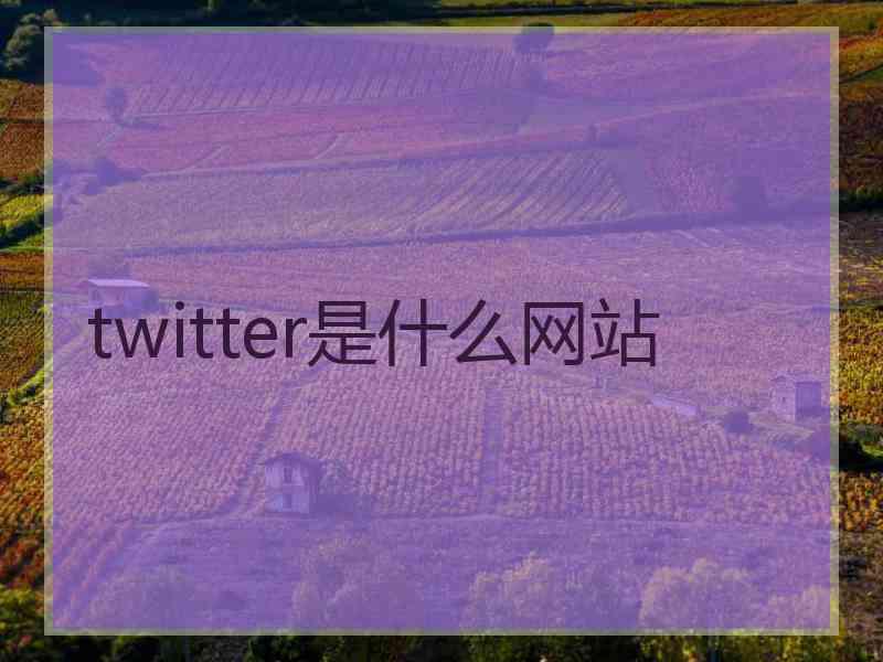 twitter是什么网站