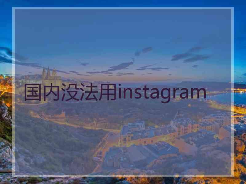 国内没法用instagram