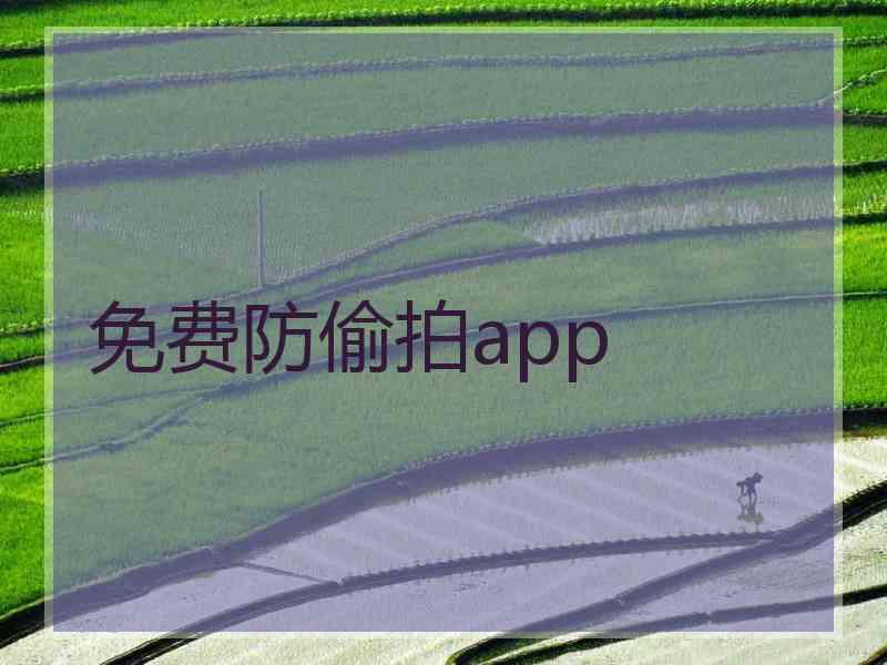 免费防偷拍app