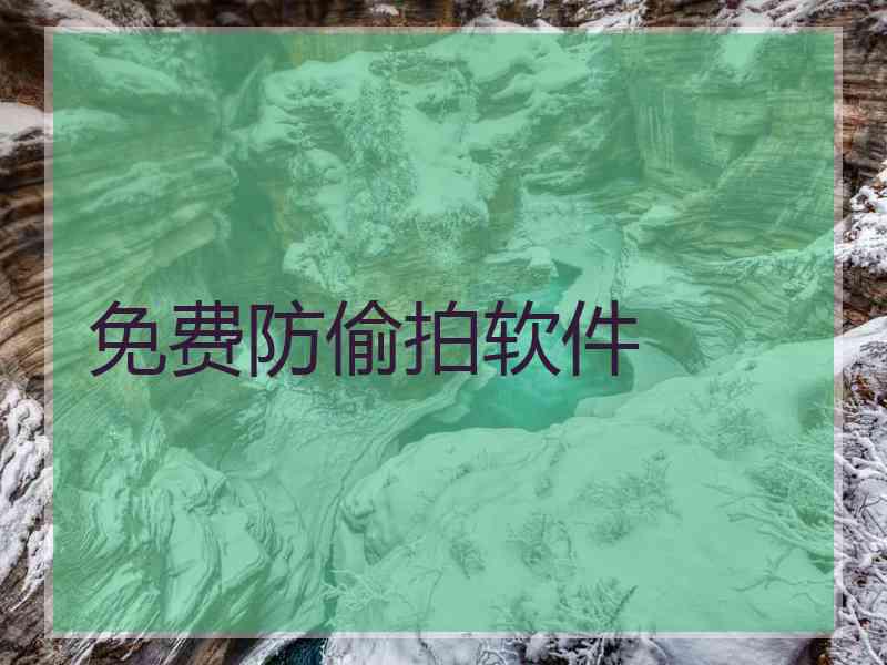 免费防偷拍软件