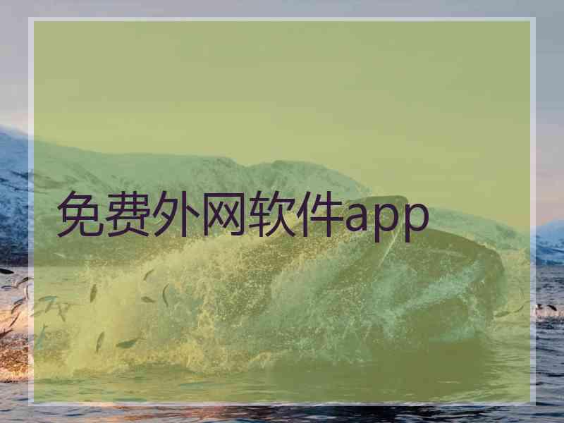 免费外网软件app